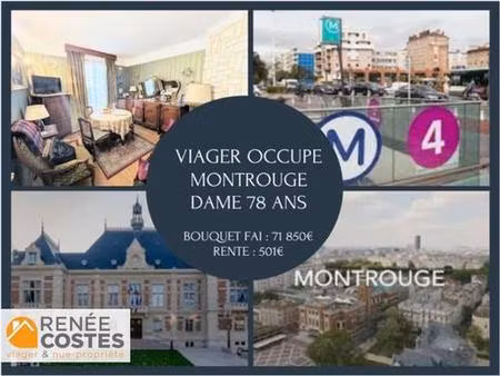 viager occupé - f79 ans - montrouge (92120)