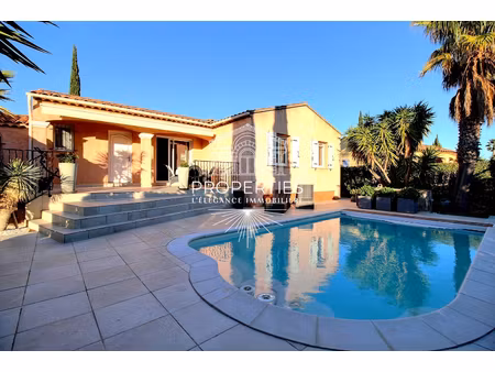 bormes - maison de plain pied - 4 pieces - 3 chambres - piscine - garage