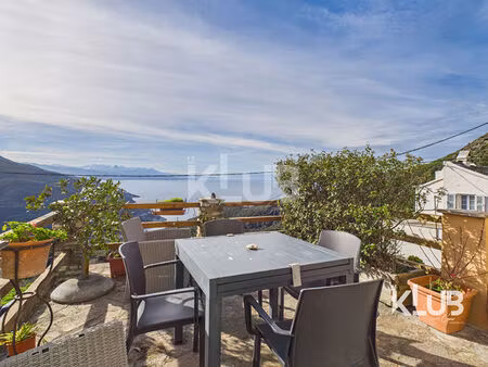 barrettali - cap corse | maison de village avec vue mer exceptionnelle