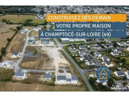 terrain 589 m² champtoce sur loire