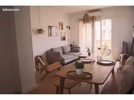 appartement t3 traversant 63m2 + balcon/cave/parking