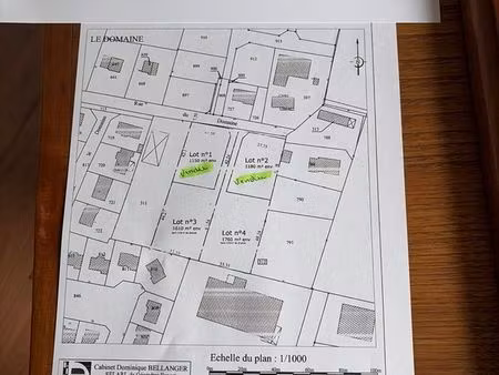 terrain constructible à vendre