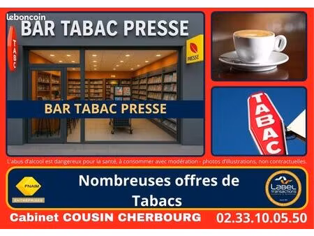 fonds de commerce bar  tabac  presse 120 m²