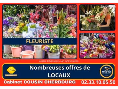 fonds de commerce fleuriste 40 m²