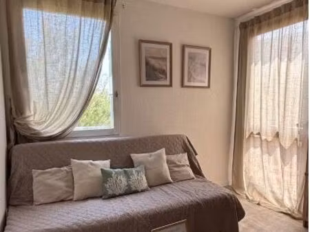 studio meublé de standing (bail mobilité / étudiant / saisonnier) vue mer - le barcarès