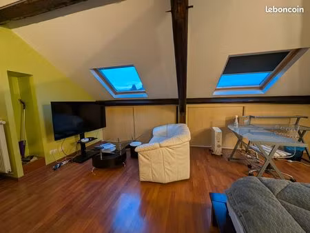 grand studio climatisé sous combles nancy centre gare