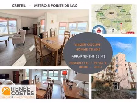 viager occupé - h78 ans - creteil (94000)