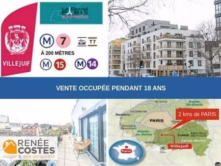vente à terme occupée sur 0 mois - villejuif (94800)