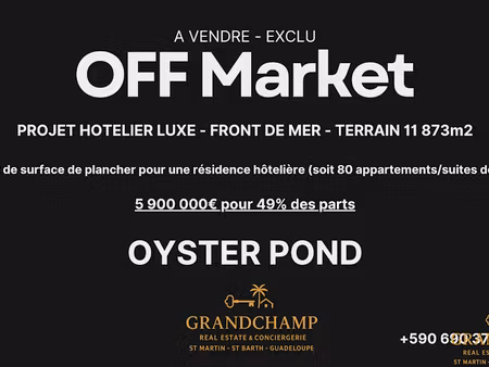 vente terrain 11873 m² à saint-martin (97150)  5 900 000 €