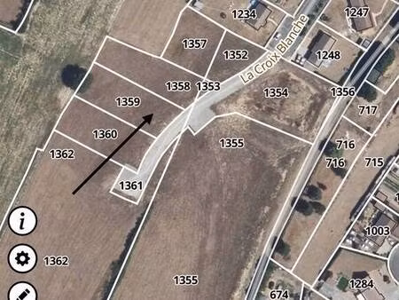 terrain constructible viabilisé à vendre