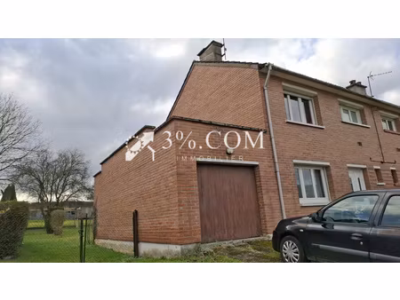 proche beaucamps le vieux : maison 4 ch - 93 m². avec travaux. sur terrain de 1200 m²