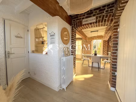 maison flamande de 85 m² avec 3 ch + jardin + hangar