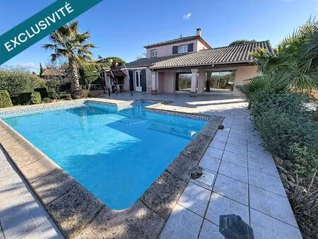 ? villa avec vue dégagée de 185m2 4 chambres – cadre paisible à magalas ?