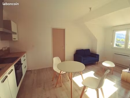 ravissant f2 meubler  centre-ville  électricité/chauffage inclus