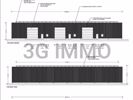 location locaux professionnels 600 m² à ploudaniel (29260)  4 000 €