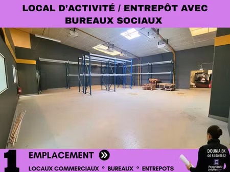 creil / saint-maximin - à louer entrepôt / local d'activité 750 m²