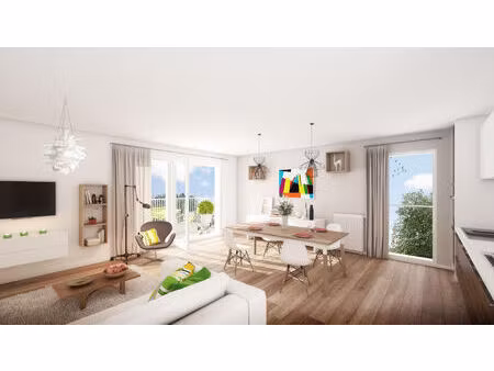 joli t3 avec beau balcon dans copropriété arborée