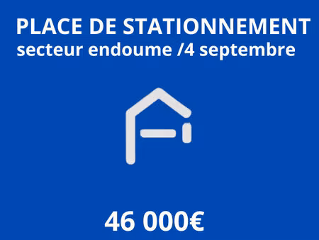 place de stationnement secteur endoume / 4 septembre