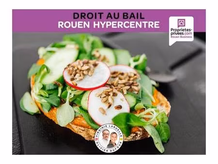 rouen hyper centre - cession de bail restauration rapide. emplacement n°1