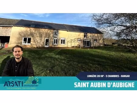 nouveauté - arsati immobilier longere 261 m² habitables - a pr