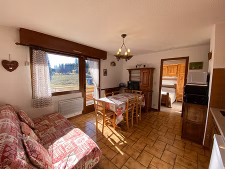 praz de lys : appartement t2/coin montagne