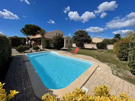 34480 saint-géniès-de-fontedit  villa de 160 m2 avec terrain de 1300 m2  4 chambres ...