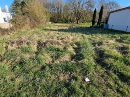 vente terrain à bâtir 830 m²