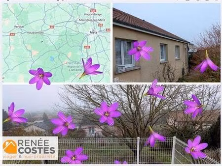 vente en nue propriété - f74-h82 ans - haudiomont (55160)