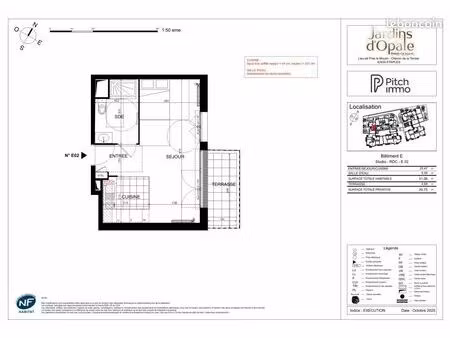 appartement 1 pièce 35 m²