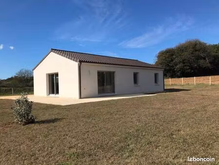 terrain avec maison neuve à vendre