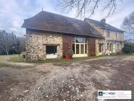 maison en pierre de 143 m²  6 pièces  terrasse et jardin à château-chervix