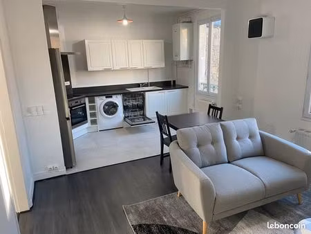 joli f2 refait et meublé 44m² sans frais d'agence