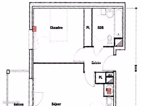 appartement 2 pièces 45 m²