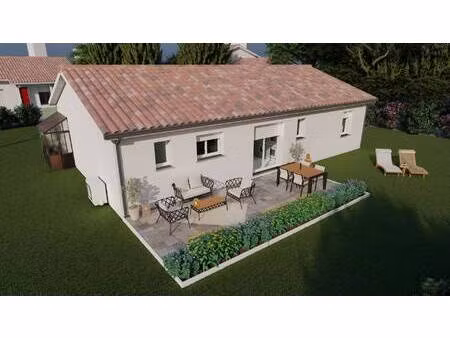 terrain avec maison neuve à vendre