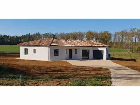 terrain avec maison neuve à vendre