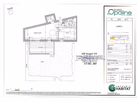 location appartement 2 pièces 47 m² à saint-egreve (38120)  699 €