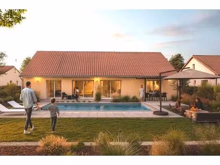 terrain avec maison neuve à vendre