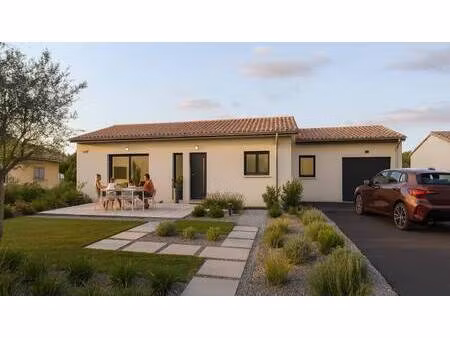 terrain avec maison neuve à vendre