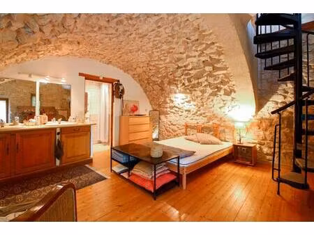 mirabel et blacons - à vendre charmante maison en pierre sur un terrain de 2 287 m²