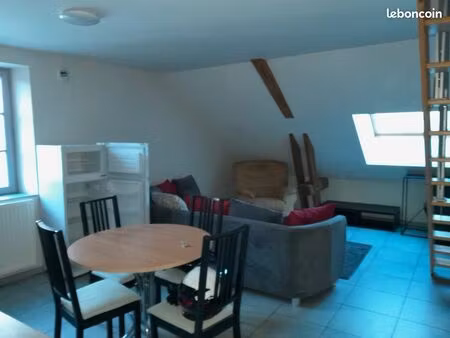 duplex mansardé meublé 56m2 de plancher