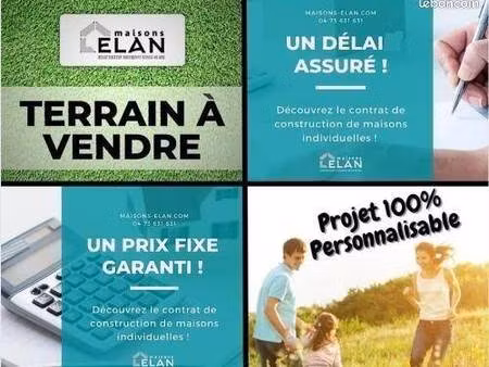 terrain constructible viabilisé à vendre