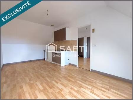appartement de 48 m2 avec jardin privatif et garage situé à clohars-carnoët