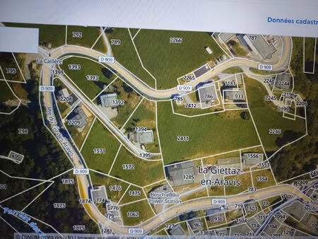 vente terrain 3917 m² la giettaz (73590)