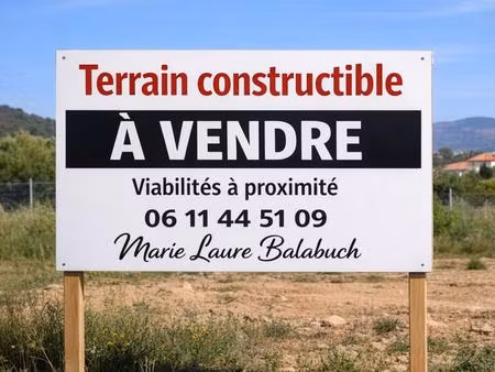 la valette du var -terrain constructible de 960 m2