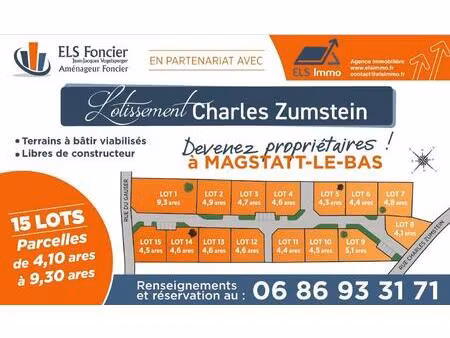 terrain 410 m2 magstatt-le-bas