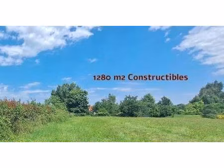terrain constructible à vendre