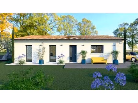 terrain avec maison neuve à vendre