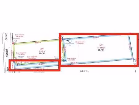 terrain constructible viabilisé à vendre