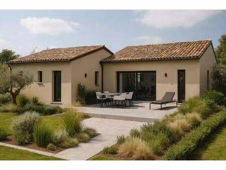 terrain avec maison neuve à vendre