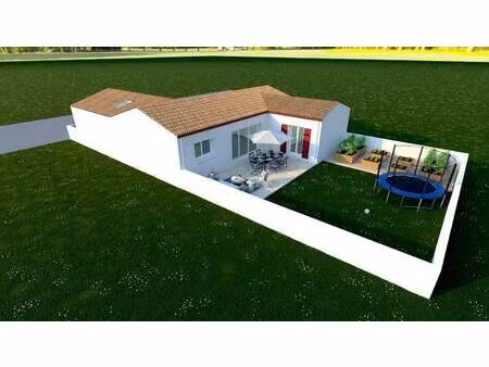 terrain avec maison neuve à vendre